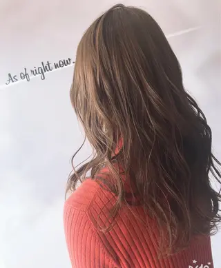 ロング カラー パーマ ヘアアレンジ メンズ キッズ ネイル マツエク・マツパ 福壽 優奈のヘアスタイル