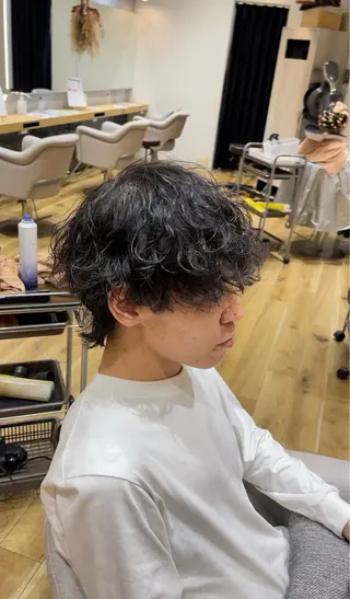 パーマ メンズ fizelleあべのルシアス所属・fizelle阿倍野 ゆーしんのヘアスタイル