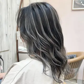 セミロング カラー 縮毛/レイヤー 韓国/橋口のヘアスタイル