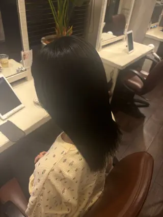 セミロング 井上 夏音のヘアスタイル