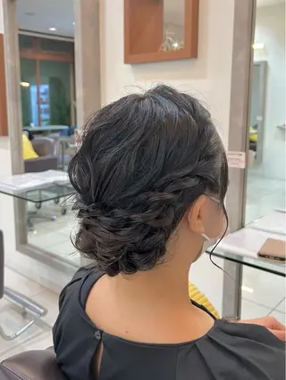 ミディアム ヘアアレンジ トップスタイリスト 林すずかのヘアスタイル