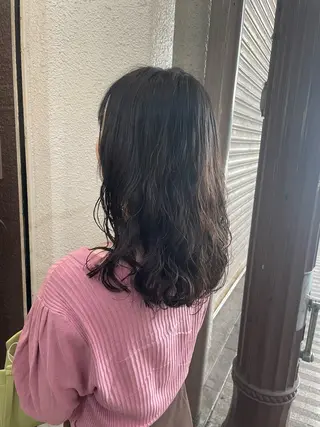 セミロング パーマ ニュアンス/フェザー /パーマ/RYUTOのヘアスタイル