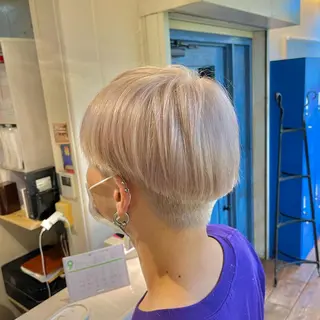 カラー はまだ かんたのヘアスタイル