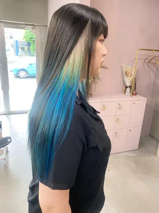 ロング カラー qulim所属・前橋 姫奈のヘアスタイル