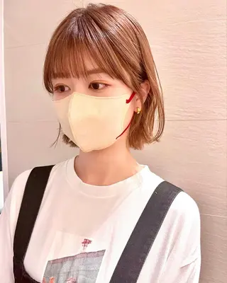 ショート カラー 🌱小顔ヘア/ボブ ミディアム/双葉🌱のヘアスタイル