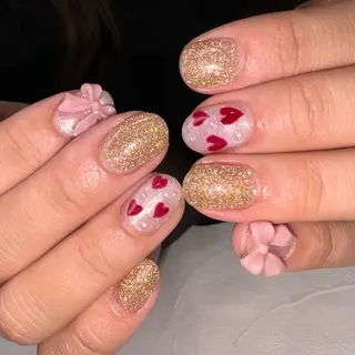 ネイル RIEKO🍒 ワンホン♡推しネイルのネイルデザイン