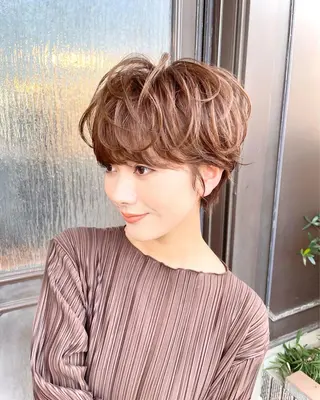 ショート パーマ FELIZA所属・中沢 ののかのヘアスタイル