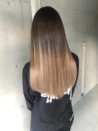 ロング カラー 是枝 さくらのヘアスタイル