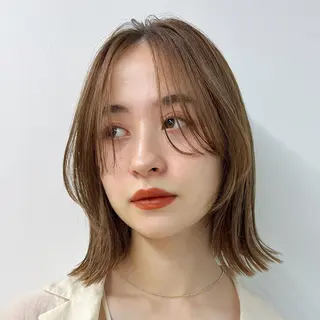 ミディアム カラー 🫧レイヤー/暖色 /ベージュMAI🫧のヘアスタイル