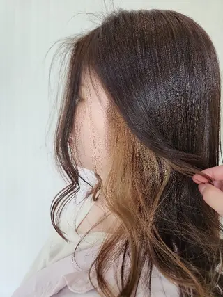 ロング カラー 安達まい/ インナーカラー✨のヘアスタイル