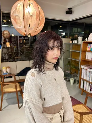 ミディアム カラー 藤原 あかりのヘアスタイル