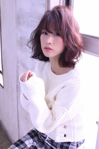 ミディアム 神野 雅樹のヘアスタイル