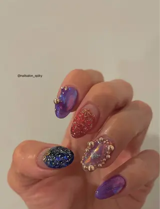 ネイル Spiky とうげ ふうかのネイルデザイン