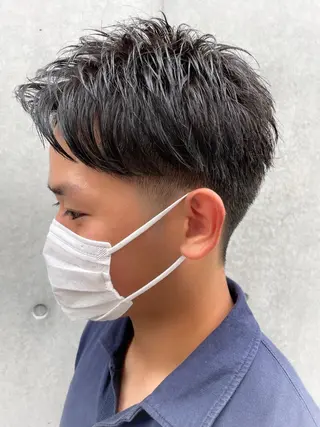 ショート メンズ アイブロウ メンズNO.1口コミ 高評価🟡三澤拓海✅のヘアスタイル