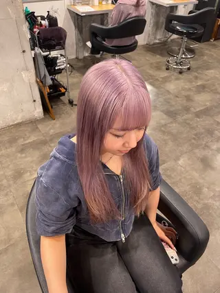 ロング カラー ハイトーン 横浜💞ミオのヘアスタイル