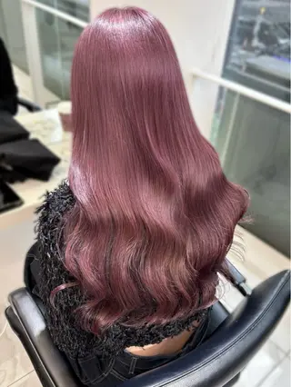 ロング カラー 盛れる顔周り×ピンク Risa🎀のヘアスタイル