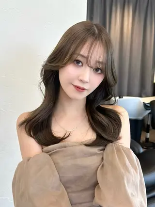 セミロング カラー ヘアアレンジ ⭐️ショート/ボブ/ 艶カラー/りょうがのヘアスタイル