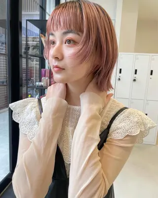 ショート カラー GO TODAY SHAiRE SALON 梅田NU茶屋町店所属・今村彩巴 ボブ/ストレートのヘアスタイル