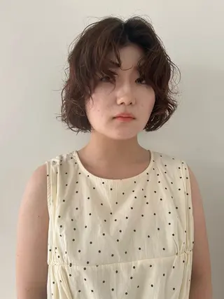 ミディアム ケアパーマ/ブリーチ daisukeのヘアスタイル