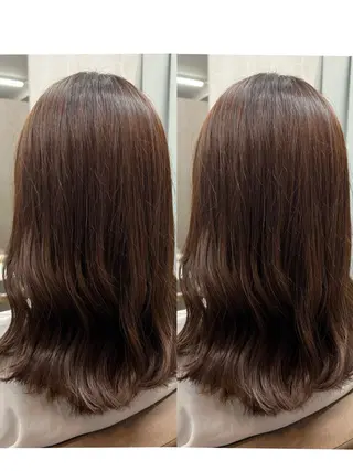 セミロング カラー TELA HAIRのヘアスタイル