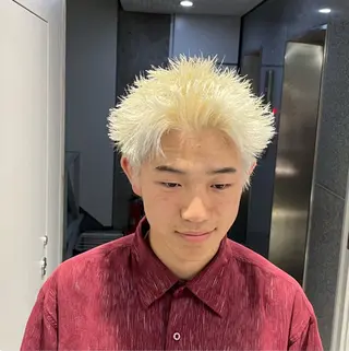 ショート カラー パーマ メンズ 🔥メンズ 特化🔥菊水皐暉🔥のヘアスタイル