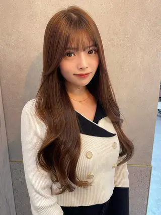 ロング カラー 韓国ヘア🤍顔周り/ 髪質改善✨/林遼一郎のヘアスタイル