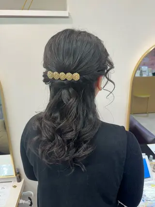 ロング ヘアアレンジ 横浜カラー/パーマ/ SAKI💫のヘアスタイル
