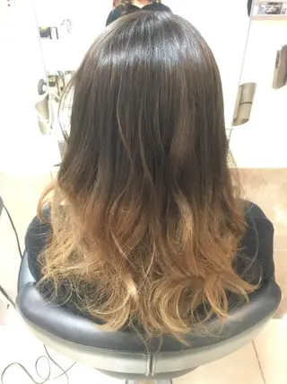 セミロング カラー 斎藤 みくのヘアスタイル