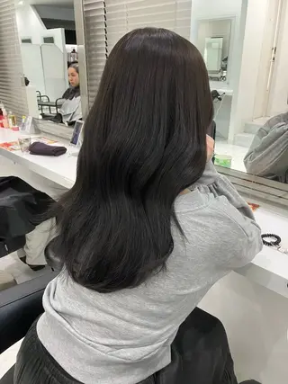 ロング カラー ヘアアレンジ 🫧透明感ラベンダー 似合わせ🫧あい🫧のヘアスタイル