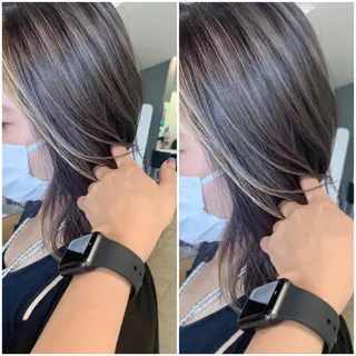 ミディアム カラー 髪質改善 Noe心斎橋店のヘアスタイル