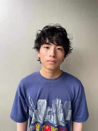 ショート パーマ メンズ 吉田一輝 外国人パーマのヘアスタイル