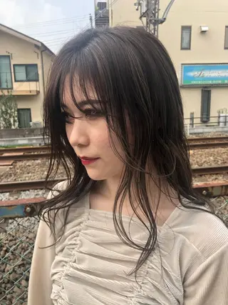 ロング カラー 渕向 克海のヘアスタイル