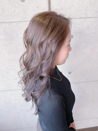 セミロング カラー 福森 みずきのヘアスタイル