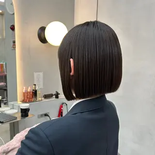 ミディアム レイヤー/艶髪 縮毛矯正🌱 赤石のヘアスタイル