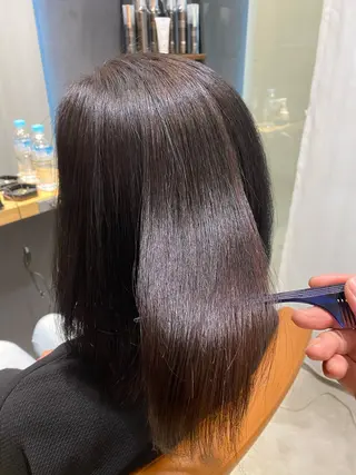 ミディアム パーマ 田中 アキオのヘアスタイル