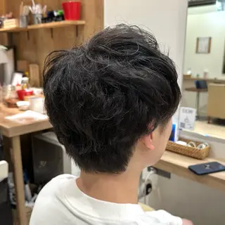 パーマ メンズ Lily所属・🎀ひがしはるな/ 艶髪/暖色カラー🎀のヘアスタイル