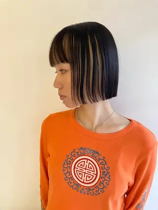 ショート カラー 川間 将彦のヘアスタイル