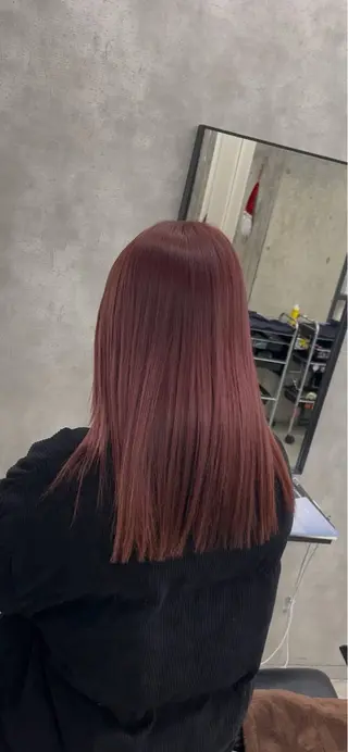 カラー ブリーチ縮毛矯正 ハイライト/Yutoのヘアスタイル