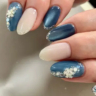 ネイル 京都桂/フィルイン /自爪育成/三品のネイルデザイン