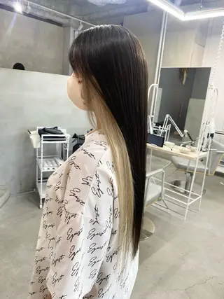 ロング カラー qulim所属・前橋 姫奈のヘアスタイル