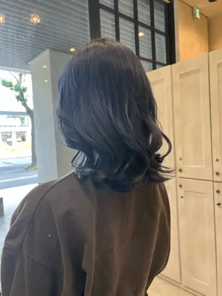 ミディアム カラー 名古屋カラーモデル SOLAのヘアスタイル