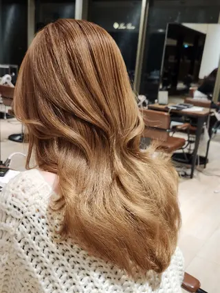 ロング Nanako。/韓国 ヘア/顔周りカットのヘアスタイル