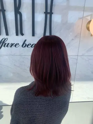 ミディアム カラー 松永 らりっさのヘアスタイル