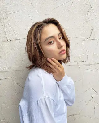 ミディアム カラー ヘアアレンジ ✨前田 優・2拠点✨ ✨恵比寿・札幌店✨のヘアスタイル