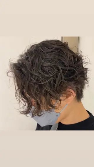 パーマ メンズ 🌀メンズパーマ🌀 縦落ち/波巻きのヘアスタイル