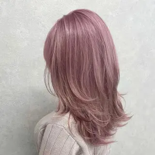 セミロング 江坂エリア最安値◎ ブリーチ*土田のヘアスタイル