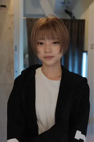 ショート カラー ヘアアレンジ 👑公式👑 Opus hairのヘアスタイル