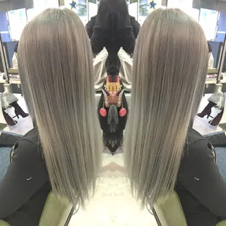 セミロング ロング カラー 青木 茂樹⭐️ 透明感カラーのヘアスタイル