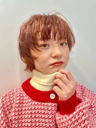 ショート カラー Haruka髪質改善 ヘアセット♡のヘアスタイル
