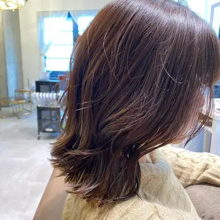 ミディアム 大久保 優香のヘアスタイル